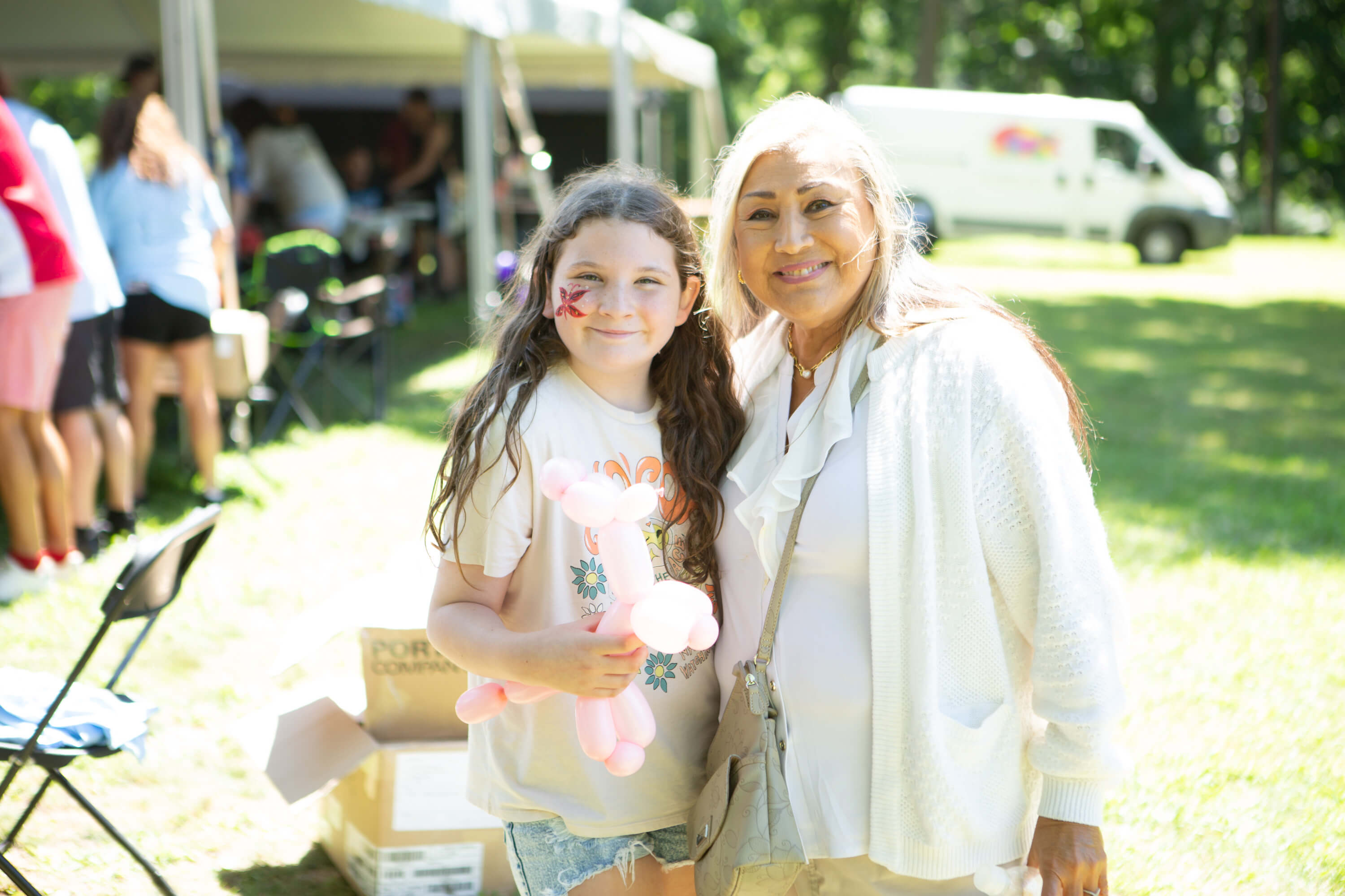 grandmother and granddaughter